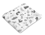 SENSILLO Pelena, muslin 70x80 cm, lišće