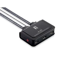 LEVELONE KVM Preklopnik 2x USB HDMI kabelski