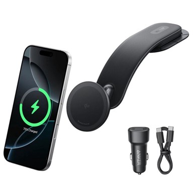 ANKER Auto punjač Nano MagGo, bežični 15 W, magnetski