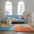 FLAIR RUGS Tepih vuneni Lozenge Bright Multi ručno rađen 200x290 cm, plavi