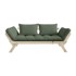 KARUP DESIGN Promjenjivi kauč Bebop Natural Clear / Maslinasto zelena, 176x80x75 cm