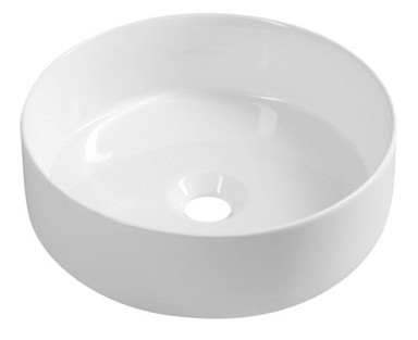 ISVEA INFINITY Umivaonik, Ø36 cm, okrugli, nadgradni, keramika, bijela