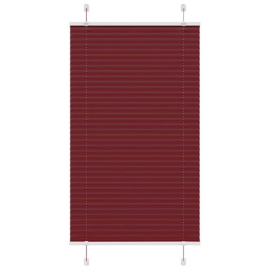 Plisirana zavjesa 70 x 100 cm, širina tkanine 69,4 cm, poliester, bordo crvena