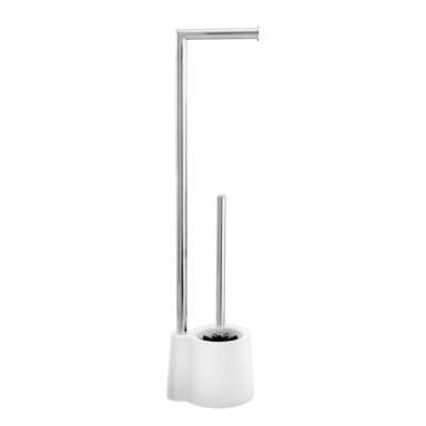 WENKO Bijela četka za toalet s držačem toaletnog papira Avola