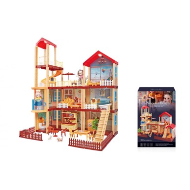 Kućica, princezina, set, svjetlo, na baterije, 248-dijelni