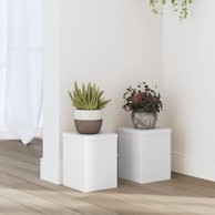 Stalci za biljke 2 kom bijeli 15x15x20 cm konstruirano drvo