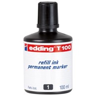 EDDING Tinta za marker permanentni 100ml T100 crna