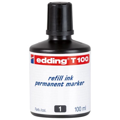 EDDING Tinta za marker permanentni 100ml T100 crna