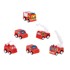 Set dječjih vatrogasnih vozila, 6 komada