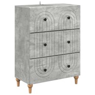 Ormar s ladicama, dimenzije 66 x 34,5 x 90 cm, betonsko siva