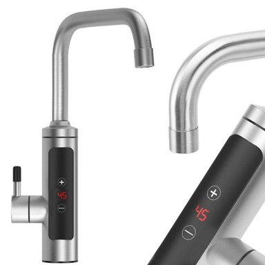 VERKGROUP Slavina Alu Streaming, LCD touch električni grijač, 3000W