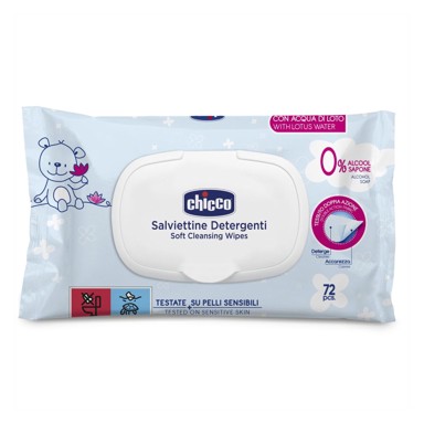 CHICCO Vlažne maramice Baby Moments, 72 komada s poklopcem