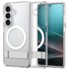 SPIGEN Maskica Ultra Hybrid Mag, Samsung Galaxy S26+, MagSafe, prozirna, bijela