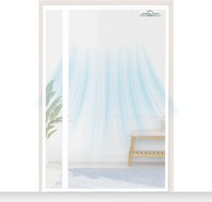 NIKCORP Magnetska mreža protiv komaraca za balkonska vrata, 110 × 240 cm, bijela