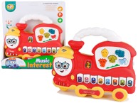 Interaktivni klavir sa zvukom lokomotive, crveni
