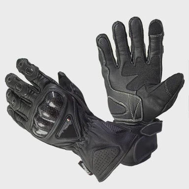 CAPPA RACING Rukavice za motor Cap, kožne, duge, crne XS