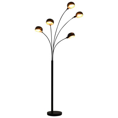 Stojeća svjetiljka, 200 cm, 5 x E14, srebrna