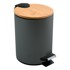 SPIRELLA Tamno siva željezna kanta za smeće s pedalom 5 l Adonis 