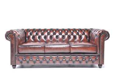 CHESTERFIELD Trosjed Original Leather, 3-sjedišta, Wash Off Brown