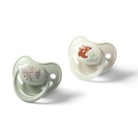 BABYONO Anatomska silikonska duda GLOW 6-18 mj 2 kom