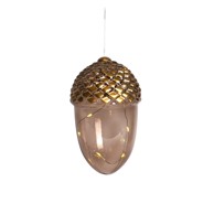 SIRIUS Smeđi viseći božićni svjetlosni ukras ø 8 cm Celina 