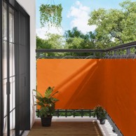 Balkonski ekran, Oxford tkanina, 110 x 400 cm, narančasta