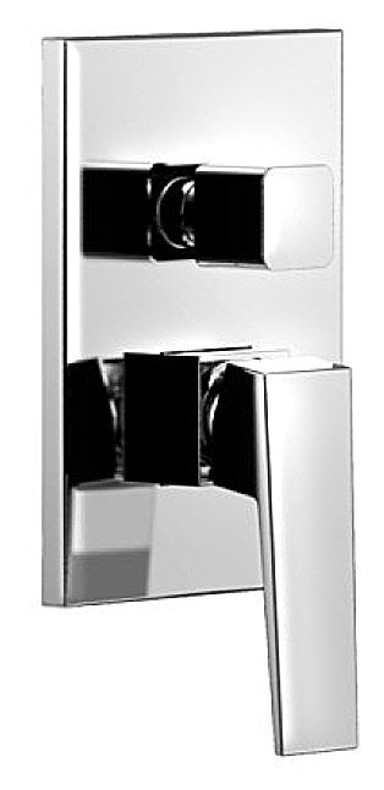 SAPHO RITMO Ugradbena miješalica za tuš AQUALINE, 2 izvoda, kutna, 130 x 180 mm, krom