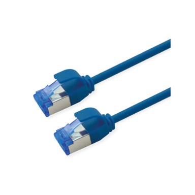 ROLINE Mrežni kabel Cat.6A S/FTP (PiMF), slim, LSOH, RJ-45, 0.3 m, plavi