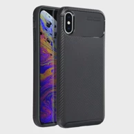 OEM Maskica Carbon Premium za iPhone X / XS, crna