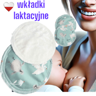 Ulošci za dojenje PUL od bambusa, motiv ružno pače