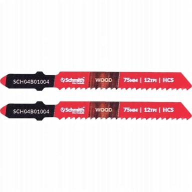 List pile u obliku slova t (t) za ubodnu pilu za drvo 75 mm 12 TPI hcs schmith
