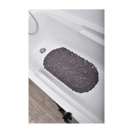 TENDANCE Podloga za kadu PVC, sivo smeđa bubbles 69x36 cm