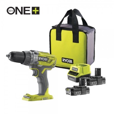 RYOBI Aku udarna bušilica R18PD3-220S 18 V ONE 50 NM 2X2 Ah