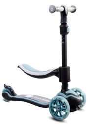 Dječji romobil 3u1 Flash sa sjedalom, crno-plavi