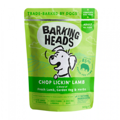 BARKING HEADS Hrana za odrasle pse, janjetina, 300 g