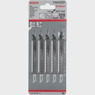 BOSCH List ubodne pile T 301 CDF Clean, za tvrdo drvo, 117 mm, 5 kom
