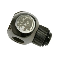 BITSPOWER Adapter Q-razdijelnik G1/4 inča AG na 3x G1/4 inča IT, rotirajući, sjajno crni