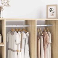 Držač za šipku u ormaru, 12 kom, 40 × 18 × 10 mm, bijeli cink