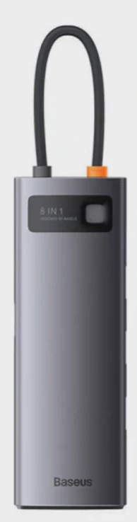 BASEUS Adapter Metal Gleam 8 u 1 USB-C (WKWG050013)