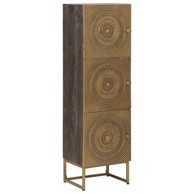 Kuhinjski ormarić, 35x30x120 cm, metal, zlatna