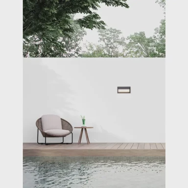 Vanjska zidna svjetiljka Leto, LED, 18W, 3000 K, 2132 lm, IP65, NL9060204, crna