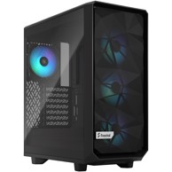 FRACTAL DESIGN Kućište Meshify 2 Compact RGB TG Light Tint, crno