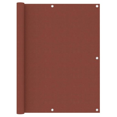 Balkonski zastor terakota 120 x 400 cm od tkanine Oxford