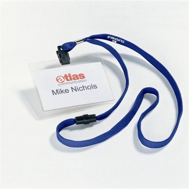 Identifikacijska kartica s uzicom 8139, plava, 10 komada