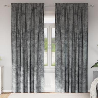 Velvet zavjese 260x140 cm 2kom, sive