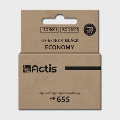 ACTIS Tinta za pisač KH-655BKR, zamjena za HP 655 CZ109AE, standardna, 20 ml, crna