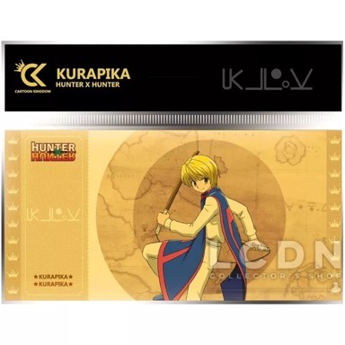 GOLDEN TICKET Kolekcionarska kartica Hunter x Hunter Kurapika