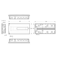 FAMATEL Kutija za osigurače, rigips, 18 osigurača, bijela, IP40