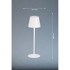 FISCHER & HONSEL Bijela LED stolna lampa s metalnim sjenilom (visina 36, 5 cm) Viletto 