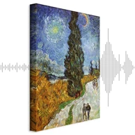 Slika Vincent van Gogh – Road with Cypress and Star, 20x30 cm, akustična